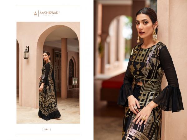 Aashirwad Gulkand Zara Georgette Embroidery Designer Salwar Suit Collection